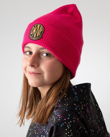 CAPPELLO IN MAGLIA DKNY D6099049N ROSA PER BAMBINA ROSA
