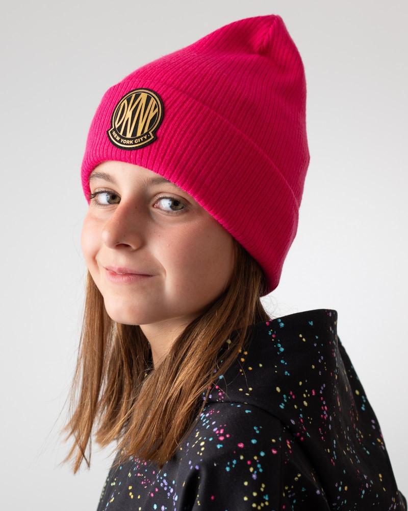 CAPPELLO IN MAGLIA DKNY D6099049N ROSA PER BAMBINA ROSA