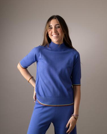 Maglieria-sportiva-da-donna-WHY-NOT-COLLECTION-WHY-NOT-COLLECTION-TOP-W22401504-CON-MANGA-¾-AZUL
