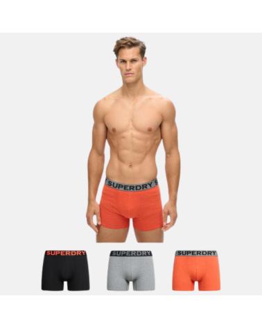 SUPERDRY CONFEZIONE DA 3 BOXER IN COTONE M3110452A13A NERO NEGRO