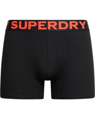 SUPERDRY CONFEZIONE DA 3 BOXER IN COTONE M3110452A13A NERO NEGRO