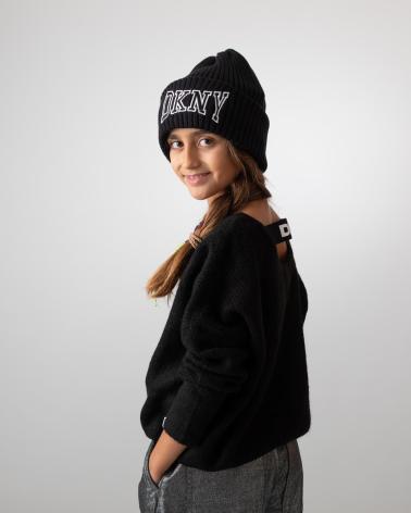 DKNY JERSEY EN PARA NINOS UNISEX NEGRO