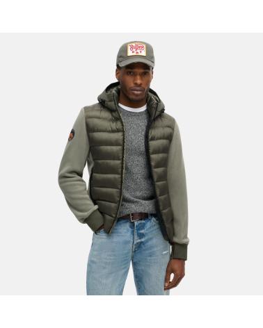 SUPERDRY – STORM M5011915A8MI - CAZADORA BOMBER DE TEJIDO POL VERDE
