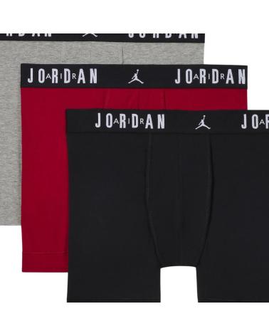 JORDAN FLIGHT JM0622-H24 - CONFEZIONE 3 BOXER UOMO ROSSI ROJO