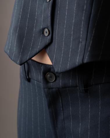 PANTALONI LUNGHI SYSTEMACTION GESSATO BLU I24PAO238 AZUL