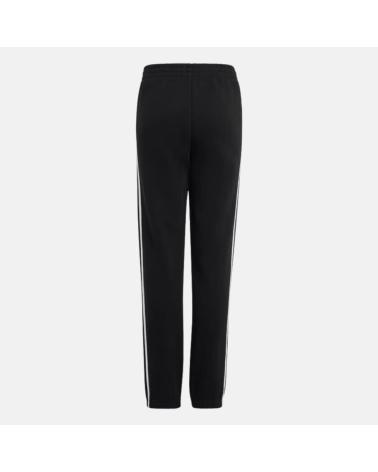 ADIDAS ESSENTIALS FLEECE 3 STRISCE HR6333 - PANTALONE SPORTIVO NERO NEGRO