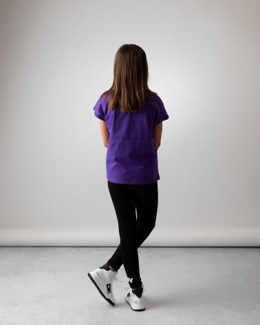 DKNY T-SHIRT D6203291C IN COTONE VIOLA MORADO