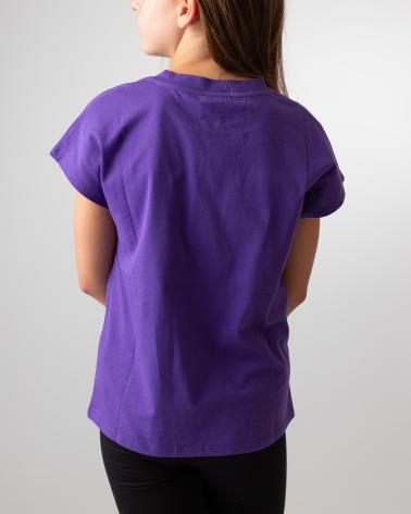 DKNY T-SHIRT D6203291C IN COTONE VIOLA MORADO