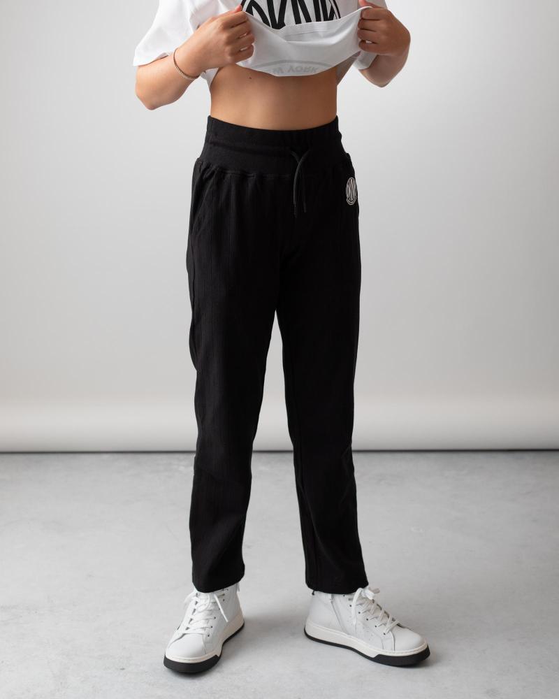 PANTALONI JOGGER DKNY NERI CON VITA REGOLABILE - D6022609B NEGRO