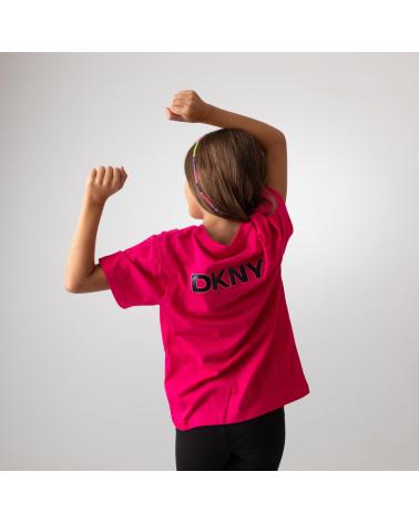 T-SHIRT DKNY MANICA CORTA ROSA D6021249N ROSA