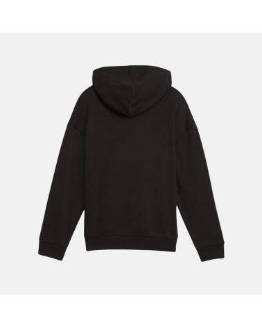 FELPA CON CAPPUCCIO PUMA ESS SCRIPT 682780-01 NERA NEGRO
