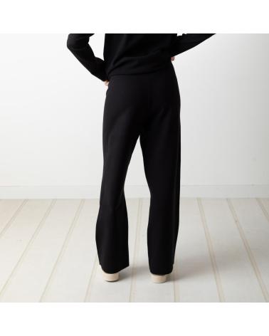 Inizio-YERSE---41506037---PANTALONES-FLUIDOS-DE-PUNTO-CON-CINTURA-ELASTIC-NEGRO