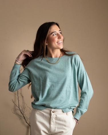 Inizio-YERSE---41500019---JERSEY-AGUA-DE-ALGODON-ORGANICO-CON-CUELL-VERDE