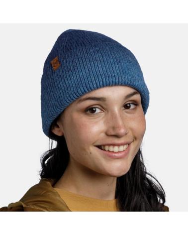 BUFF MARIN STRICKMÜTZE BLAU MIT STOFFFUTTER - ART.-NR. 132324 788 10 00 AZUL