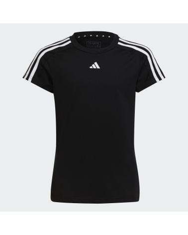 ADIDAS T-SHIRT TRAINING 3 STRISCE SLIM-FIT NERA HR5772 NEGRO