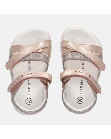 TOMMY HILFIGER SANDALEN MIT KLETTVERSCHLUSS T1A2-33236-0569302 ROSA ROSA