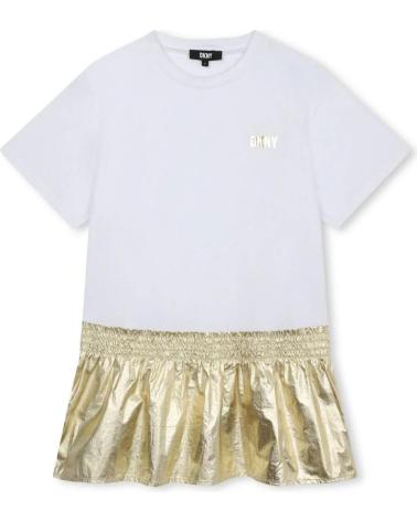 DKNY VESTIDO Y DORADO NINA BLANCO