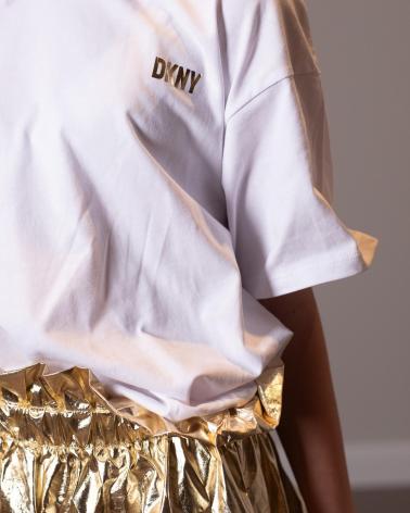 DKNY VESTIDO Y DORADO NINA BLANCO
