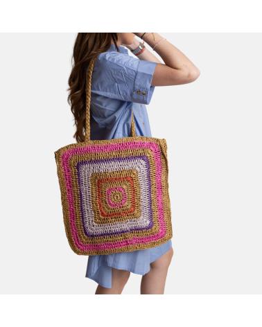 MAXI-BASTTASCHE HANDGEFERTIGT YERSE 40906177 ROSA ROSA