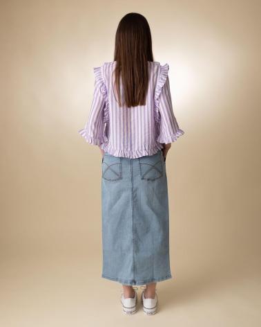 YERSE CAMISA EN PARA MUJER MULTICOLOR