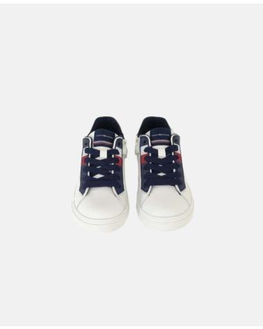 TOMMY HILFIGER SNEAKER WHITE-BLUE TOMMY HILFIGUER BLANCO