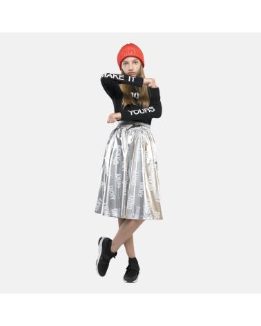 DKNY CAMISETA DE MANGA LARGA EN PARA NINAS NEGRO