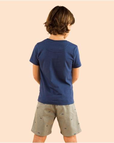 SCOTTA CAMISETA NINO MOTO PAINT MARINO