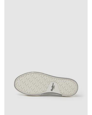 PEPE JEANS BRADY PGS30562800 - WHITE GLITTER SNEAKERS BLANCO