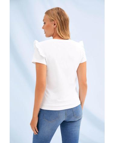 LOLITAS - 2214TP - CAMISETA DE MANGA CORTA - MUJER BLANCO