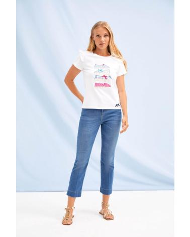 LOLITAS - 2214TP - CAMISETA DE MANGA CORTA - MUJER BLANCO