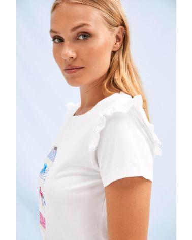LOLITAS - 2214TP - CAMISETA DE MANGA CORTA - MUJER BLANCO