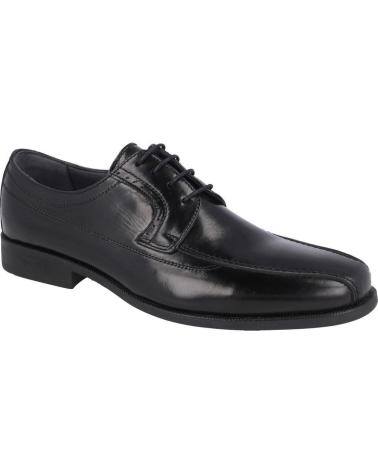 LUISETTI 19303GOMA NERO - SCARPA STRINGATA COMFORT PER CERIMONIA NEGRO