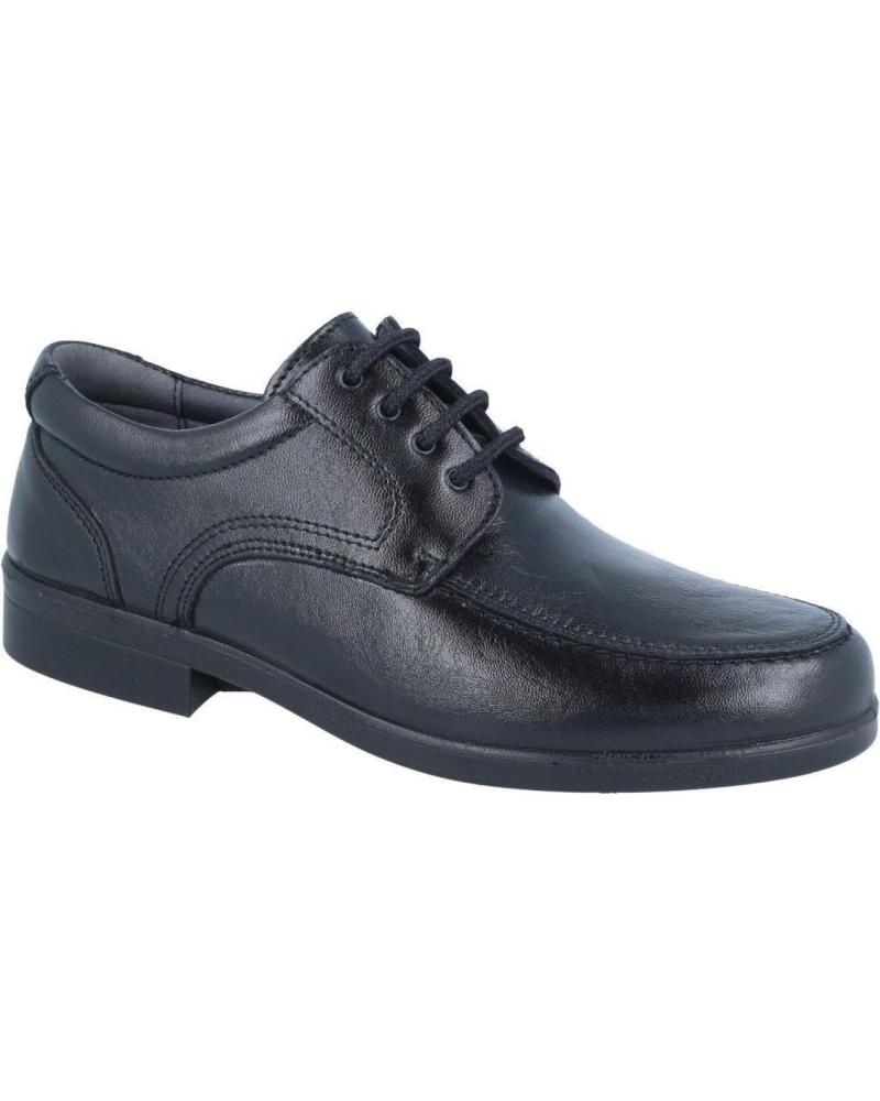 SCARPA DERBY IN PELLE NERA LUISETTI MODELLO 26851ST NEGRO