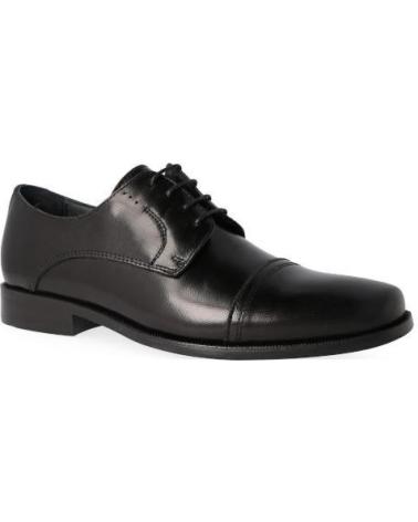 LUISETTI 19305SUELA ZAPATOS DE VESTIR CON CORDONES NEGROS CONFORT NEGRO