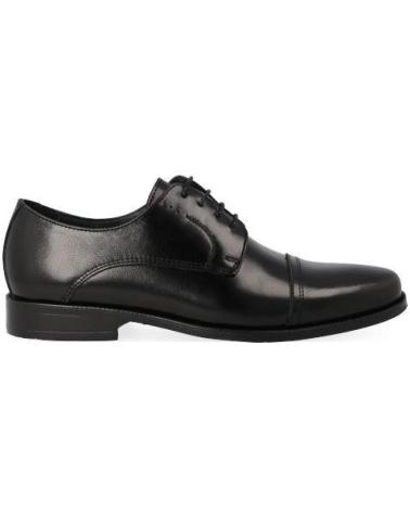 LUISETTI 19305SUELA ZAPATOS DE VESTIR CON CORDONES NEGROS CONFORT NEGRO