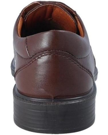 SAPATOS DE ATACADORES LUISETTI CONFORT STEP 0103 EM PELE MARROM MARRON