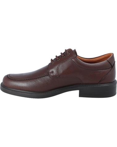 SAPATOS DE ATACADORES LUISETTI CONFORT STEP 0103 EM PELE MARROM MARRON
