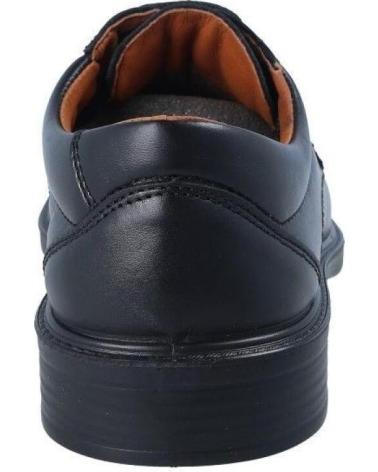 SAPATOS DE ATACADORES LUISETTI CONFORT STEP 0105 EM PELE PRETA NEGRO