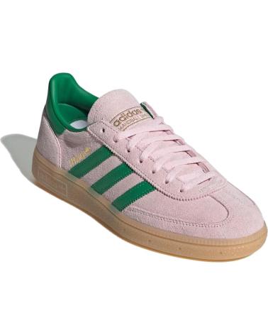ADIDAS HANDBALL SPEZIAL WOMAN JR7347 CLEAR PINK - GREEN - GOLD META LIGHT PINK
