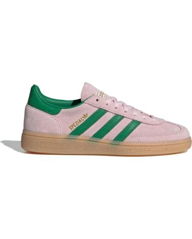 ADIDAS HANDBALL SPEZIAL WOMAN JR7347 CLEAR PINK - GREEN - GOLD META LIGHT PINK