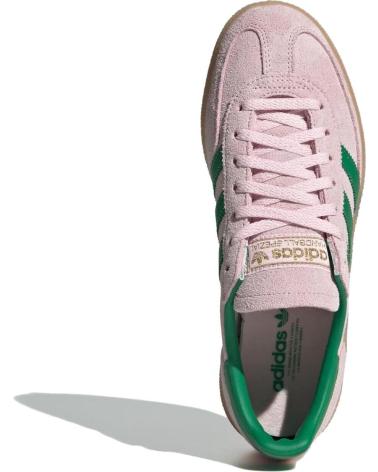 ADIDAS HANDBALL SPEZIAL WOMAN JR7347 CLEAR PINK - GREEN - GOLD META LIGHT PINK