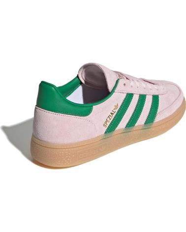 ADIDAS HANDBALL SPEZIAL WOMAN JR7347 CLEAR PINK - GREEN - GOLD META LIGHT PINK