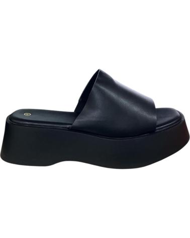CALZADOMANIA SANDALIA PALA ELASTICO LATERAL NEGRO