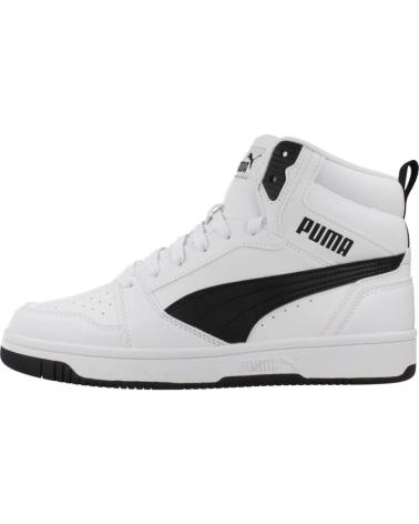 PUMA REBOUND V6 MID JR WHITE SNEAKERS WHITE