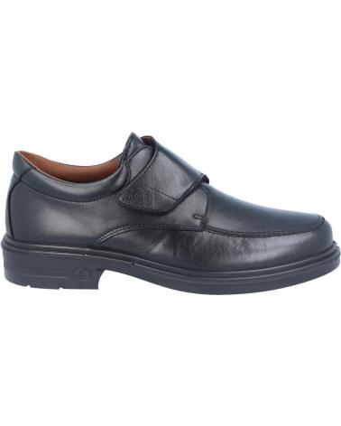 LUISETTI MEN'S COMFORT SHOES 33653ST BLACK WITH VELCRO CLOSURE NEGRO