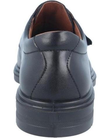 LUISETTI MEN'S COMFORT SHOES 33653ST BLACK WITH VELCRO CLOSURE NEGRO