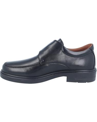 LUISETTI MEN'S COMFORT SHOES 33653ST BLACK WITH VELCRO CLOSURE NEGRO