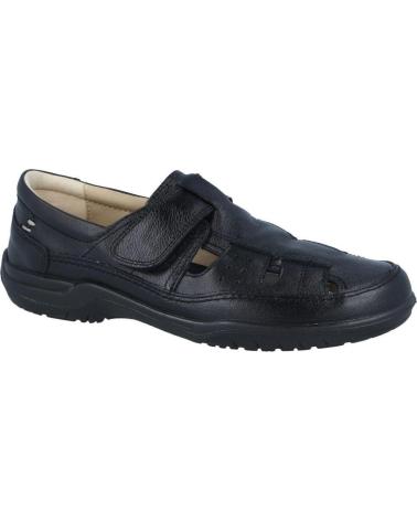 LUISETTI MALLORCA 19501NA NOIR: CUIR ET FERMETURE VELCRO NEGRO