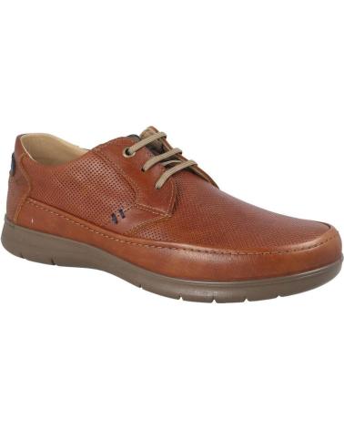 LUISETTI GRAVITY 27925NA BROWN LEATHER LACE-UP SHOES MARRON