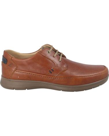 LUISETTI GRAVITY 27925NA BROWN LEATHER LACE-UP SHOES MARRON